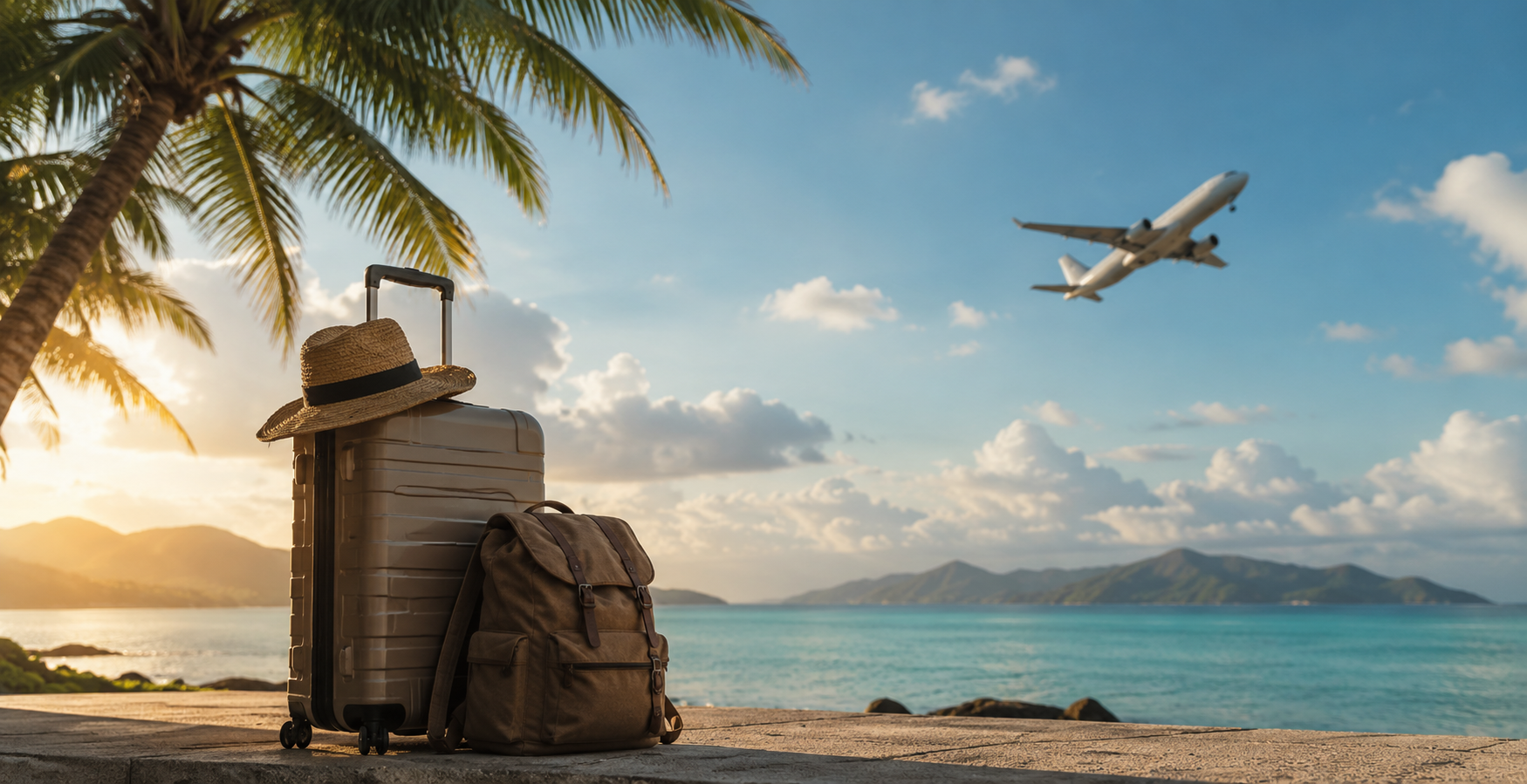 Traveler in airport avoiding common travel mistakes