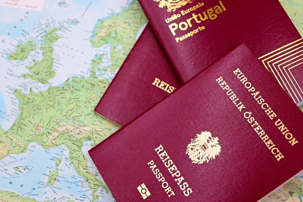 Passports prepared for travel