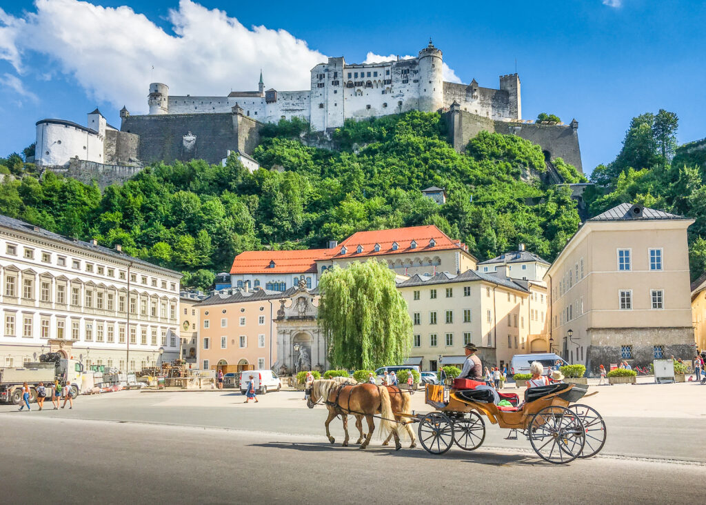 An amazing view of the city of Salzburg.