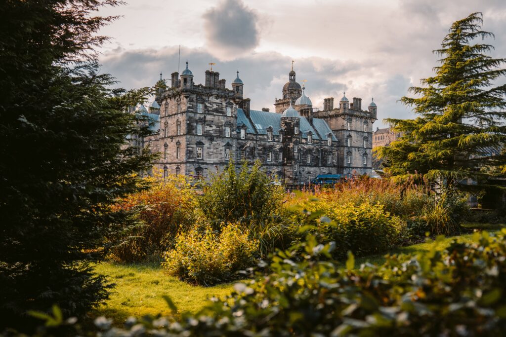 A photo from the castle of the Scottish city Edinburgh